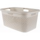 CURVER PURE 47L Wäschekorb 60 x 40 x 28 cm, beige 01917-X64