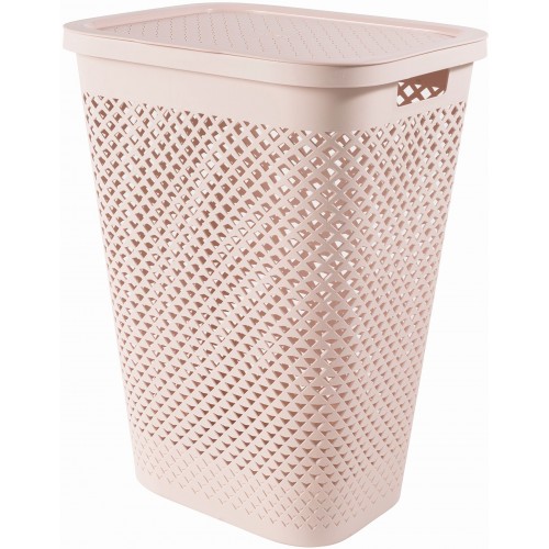CURVER PURE 55L Wäschesammler 43 x 35 x 58 cm, rosa 01918-Q70