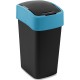 CURVER FLIP BIN 25L Mülleimer 47 x 26 x 34 cm schwarz/blau 02171-280