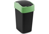 CURVER FLIP BIN 25L Mülleimer 47 x 26 x 34 cm schwarz/grün 02171-847