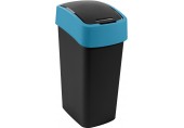 CURVER FLIP BIN 45L Mülleimer Mülleimer 65,3 x 29,4 x 37,6 c schwarz/blau 02172-280