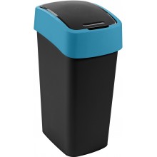 CURVER FLIP BIN 45L Mülleimer Mülleimer 65,3 x 29,4 x 37,6 c schwarz/blau 02172-280