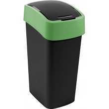 CURVER FLIP BIN 45L Mülleimer 65,3 x 29,4 x 37,6 c schwarz/grün 02172-847