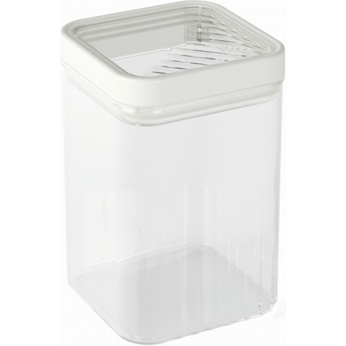 CURVER KARA 1,2L Vorratsdose 10,7 × 10,7 × 15 cm, Weiß 03101-W53 CURVER KARA 1,2L Vorratsdose 10,7 × 10,7 × 15 cm, Weiß 03101-W53