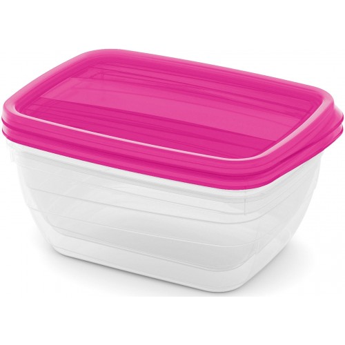 CURVER VEDO Set mit 2x1,3-l-Dosen, 20x14x8cm, hellrosa 03510-251 CURVER VEDO Set mit 2x1,3-l-Dosen, 20x14x8cm, hellrosa 03510-251