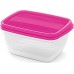 CURVER VEDO Set mit 2x1,3-l-Dosen, 20x14x8cm, hellrosa 03510-251