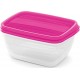 CURVER VEDO Set mit 2x1,3-l-Dosen, 20x14x8cm, hellrosa 03510-251