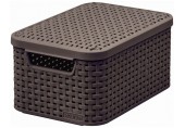 CURVER STYLE S Aufbewahrungsbox mit Deckel 29,1 x 19,8 x 14,2 cm dunkelbraun 03617-210