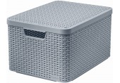 CURVER STYLE L Aufbewahrungsbox mit Deckel 44,5 x 33 x 24,8 cm hellgrau 03619-099