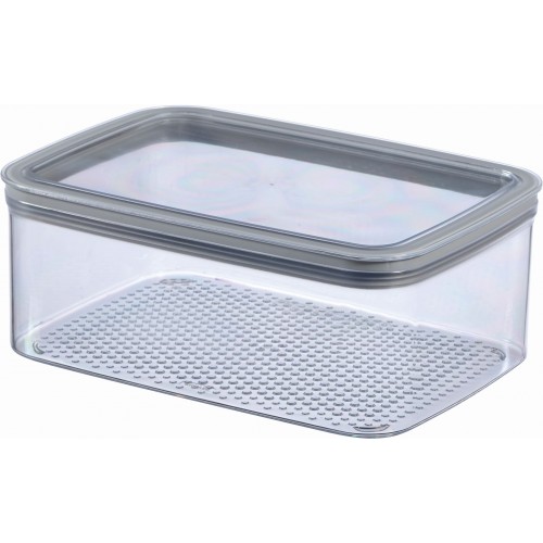 CURVER DRY RECTANGULAR 2,3L Vorratsdose 22,5x16x9cm transparent/grau 07270-840