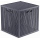 CURVER KAYA 19L Aufbewahrungsbox Würfel 28 × 28 × 28 cm, Blaugrau 17213764