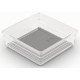 KIS SISTEMO 6 Organizer 15 x 15 x 5 cm transparent/grau 10015-A94