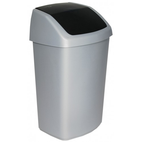 CURVER SWING BIN 50L Mülleimer 40,6 x 34 x 66,8 cm grau 03987-373