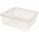 CURVER TEXTILE 10L Aufbewahrungsbox 34,2 x 29,7 x 12,5 cm transparent 03007-001