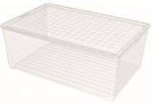 CURVER TEXTILE 45L Aufbewahrungsbox 59,6 x 39,4 x 23 cm transparent 03008-001
