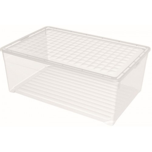 CURVER TEXTILE 45L Aufbewahrungsbox 59,6 x 39,4 x 23 cm transparent 03008-001