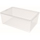 CURVER TEXTILE 45L Aufbewahrungsbox 59,6 x 39,4 x 23 cm transparent 03008-001