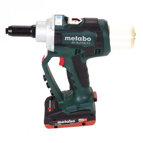 Metabo NP 18 LTX BL Akku-blindnietpistole (18V/2x4,0Ah) MetaBOX 619002800