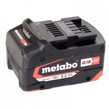 Metabo 625028000 LI-Power Akku 18V, 5.2 Ah