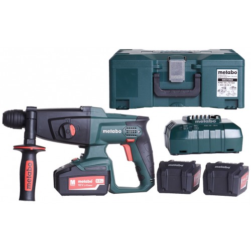 METABO KHA 18 LTX Set Akku-Hammer 18V 3x4Ah Li-Ion, Ladegerät ASC 55 600210960