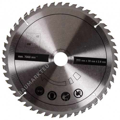 SCHEPPACH Sägeblatt Holz HW 216x30mm 48Z 7901200705