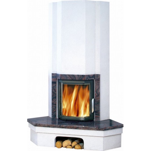 ABX DERBY KLASIK Holz-Kamin, eckig,Prisma,Granit shanxi black 5602-7SB