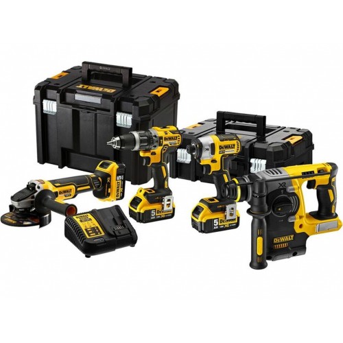 DeWALT DCK422P3T Kombo pack DCD796+DCH273+DCF887+DCG405+3 x 5,0 Ah+DCB115