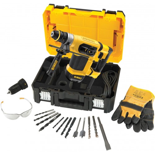 DeWALT Kombihammer Bohr.- & Meißelhammer SDS-Plus 1000W 4,2J 4,3Kg Koffer Zubehör D25414KT DeWALT Kombihammer Bohr.- & Meißelhammer SDS-Plus 1000W 4,2J 4,3Kg Koffer Zubehör D25414KT