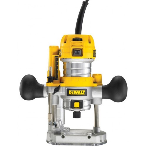 DeWALT D26203-QS Oberfräse mit 5-stufige Frästiefenvorwahl (900W/8mm)