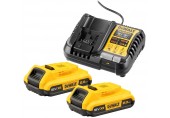 DeWALT DCB1104D2-QW 18 V XR KIT (2× 2,0 Ah Akkus plus DCB1104 Ladegerät)