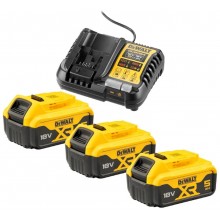 DeWALT DCB1104P3-QW Akku-Kit XR Ladegerät DCB1104 + 18V 3x5,0Ah