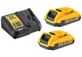 DeWALT DCB115D2-QW Akku-Kit XR Ladegerät DCB115 + 18V 2x2,0Ah