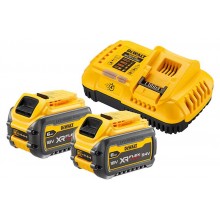 DeWALT DCB118T2-QW Akku Starter 54V Ladegerät DCB118 + 18V 2x6,0Ah
