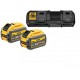DEWALT XR 54 V Set mit 2× 9,0 Ah FLEXVOLT Akkus+Doppelladegerät DCB132X2-QW