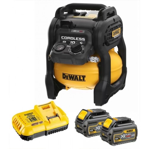 DeWALT DCC1054T2-QW Akku-Kompressor 10l, XR FlexVolt 54V, Tstak,(2x6,0Ah)