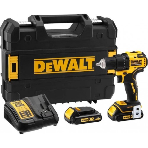 DeWALT DCD708D1T-QW Akku Kompakt-Bohrschrauber 65Nm XR (18V/1x2,0Ah) Koffer Tstak