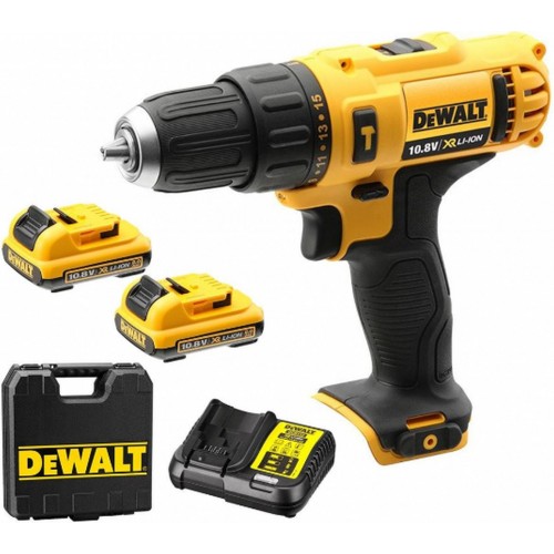 DeWALT DCD716D2-QW Akku Bohrer-Schlagschrauber (30Nm/10,8V/2x2,0Ah) koffer