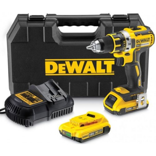 DeWALT DCD790D2-QW Akku- Brushless Drill Driver 13mm XR Li-ion (2x2,0Ah/18V) Tstak