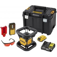 DeWALT DCE074D1R-QW Rotationslaser, Vertikal-Lot einfach, rot 18V 1x akku 2,0Ah