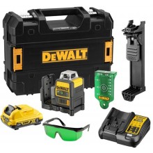 DeWALT DCE0811D1G-QW Linienlaser 2x360°, gruen, XR (10,8V/1x2,0 Ah) Tstak