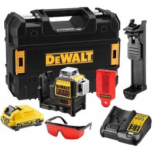 DeWALT DCE089D1R-QW Multilinienlaser 3x360°, rot,(1x2,0Ah/10,8V 30/60m)