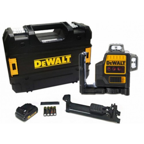 DeWALT DCE089LR-XJMultilinienlaser 3x360Grad,rot,m.Batt