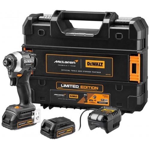 DeWALT DCF85ME2GT-QW Akku-Schlagschrauber McLaren 1/4" (206Nm/18V/2x1,7Ah) Tstak