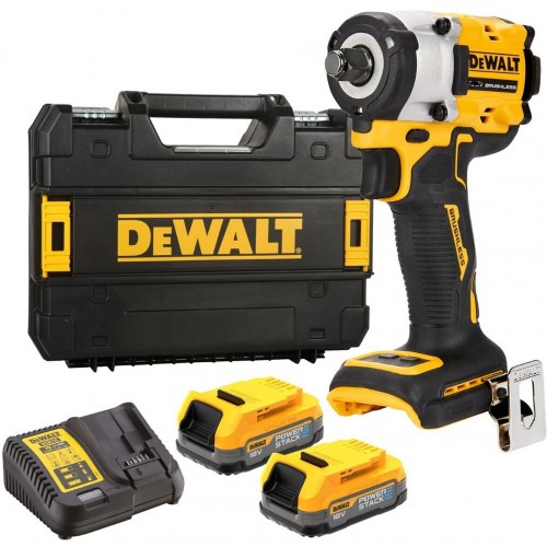 DeWALT DCF921E2T-QW Akku-Schlagschrauber 1/2" (406 Nm/18V/2x1,7Ah PowerStack) Tstak