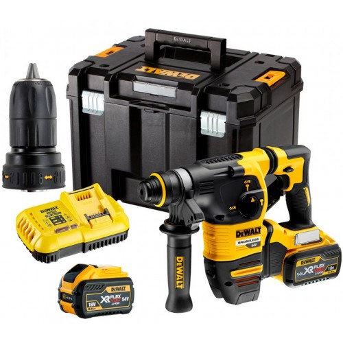 DeWALT DCH334X2-QW Akku-Kombohammer XR SDS-Plus (3,5J/54V/2x9,0Ah) Tstak