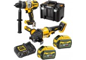 DeWALT DCK2016T2T-QW Akku-Kombopack DCD999 + DCG418+(18 V/2x6,0 Ah/Ladegerät DCB115)T-stak