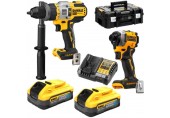 DeWALT DCK2052H2T-QW Zwilling Set (DCD999+DCF850+DCB115+2x5,0Ah PowerStack) Tstak