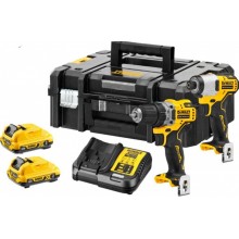 DeWALT DCK2110L2T-QW Akku Schrauber-Set. DCD701 + DCF801 (12V/2 x 3,0 Ah) Tstak