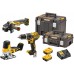 DeWALT DCK329P2T Akku-Werkzeugset (DCD796+DCG405+DCS335+18V/2x5,0Ah) 2xTstak