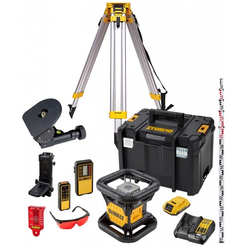 DeWALT DCK374D1R-QW Akku Rotations-Rotlaser-Set 360 ° XR (18V/1x2,0Ah)Tstak box